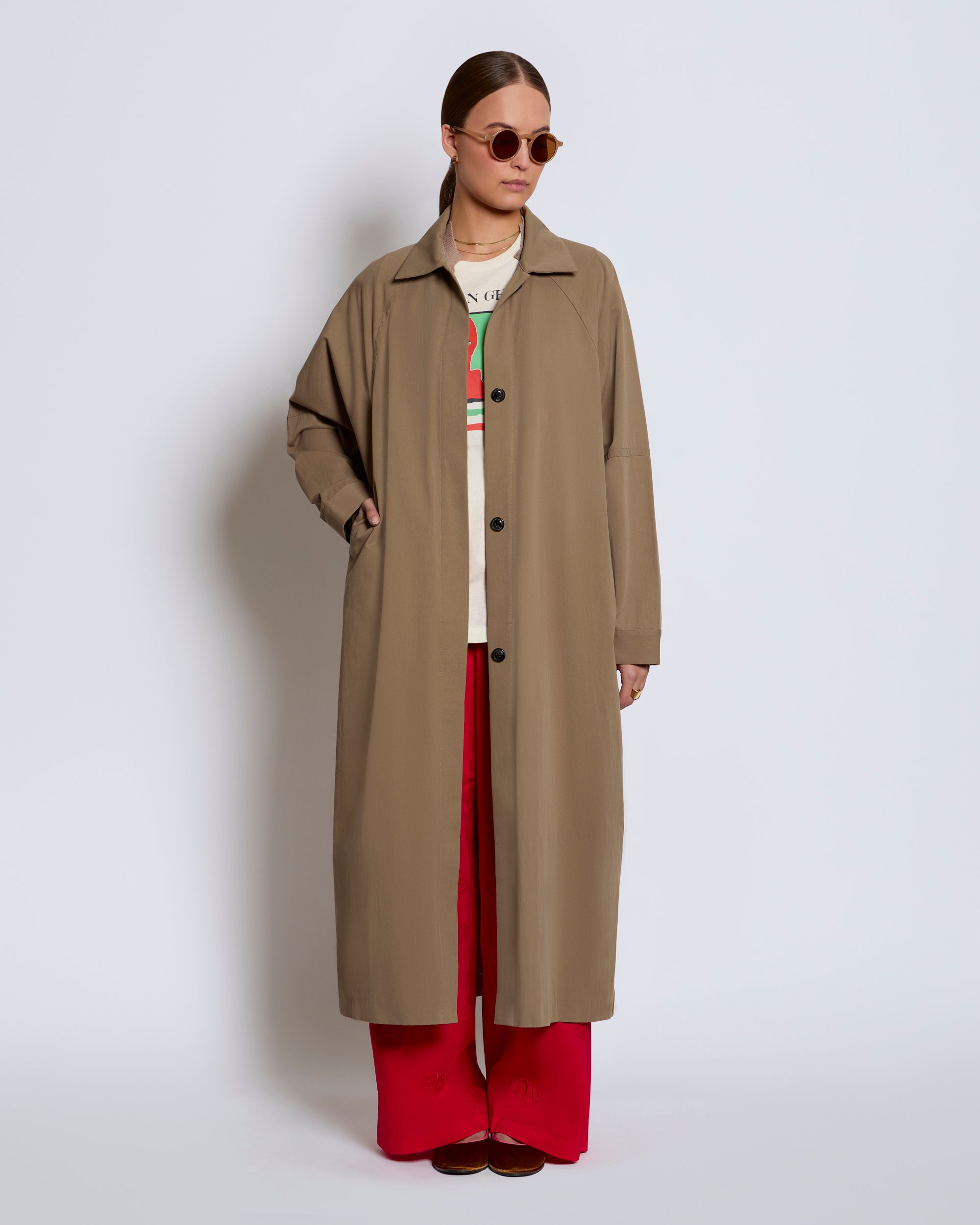 pipi　RIDGE POCKET BOA OVER COAT ブラウンS Authentic】CLANE RIDGE POCKET BOA OVER COAT Brand New